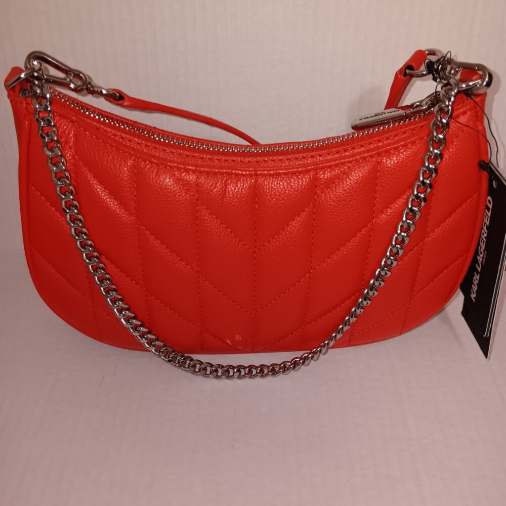 KARL LAGERFELD LAFAYETTE QUILTED LEATHER PURSE - Picture 6 of 9